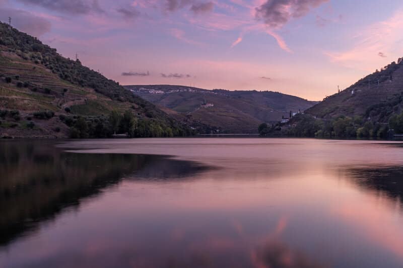 Sunset on the Douro River