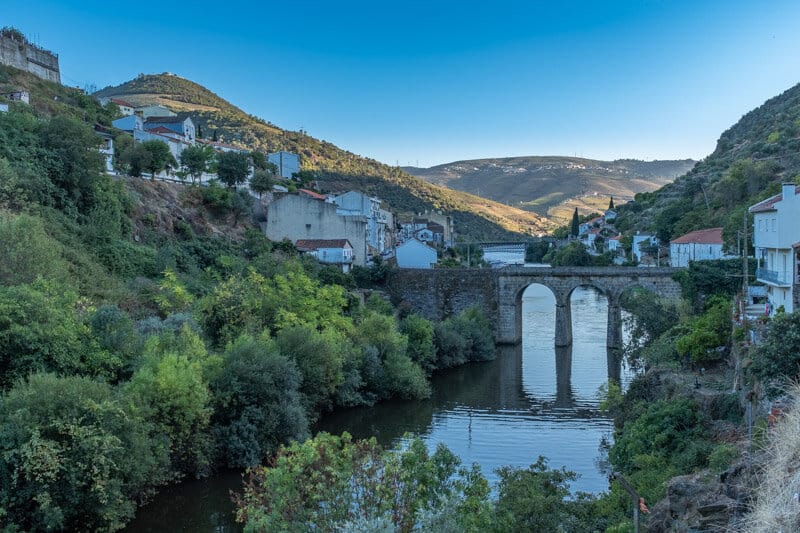 The town of Pinhão sits on the Douro River